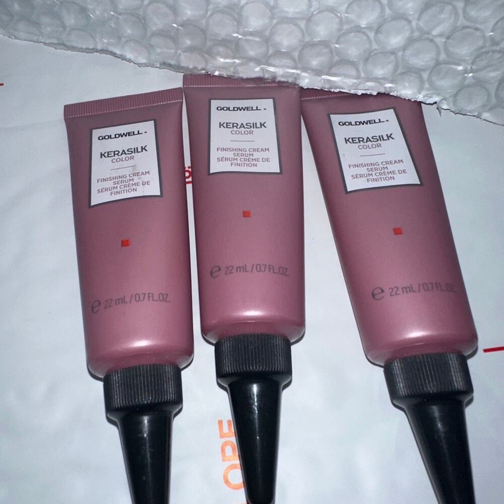 Goldwell Kerasilk Color Finishing Cream Serum 22ml 0.7 fl oz‎ Set of 3 Tubes